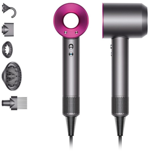 Dyson Supersonic Hair Dryer Asciugacapelli HD07 1600W Grigio Fucsia